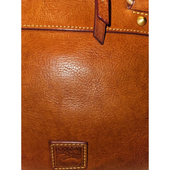 Dooney & Bourke Leather Florentine Natural Cameron Satchel Bag - Picture 11 of 16